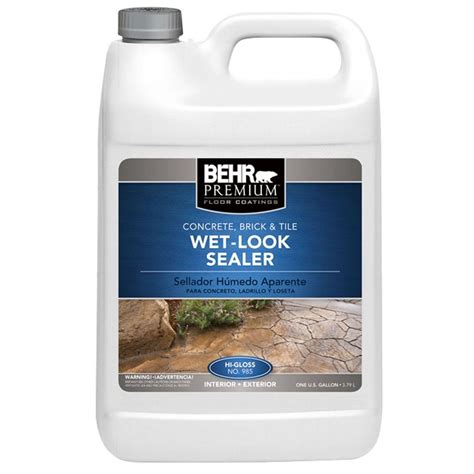 wet cement behr|patio stone sealer wet look.